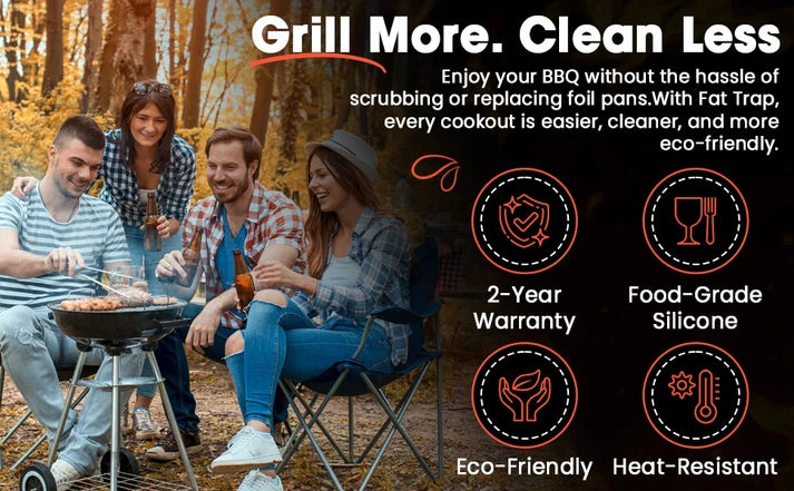 Fat Trap Reusable BBQ Drip Pan - Weber Summit