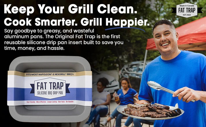 Fat Trap BBQ Reusable Drip Pan Liner- Napoleon, Nexgrill and NXR BBQ's