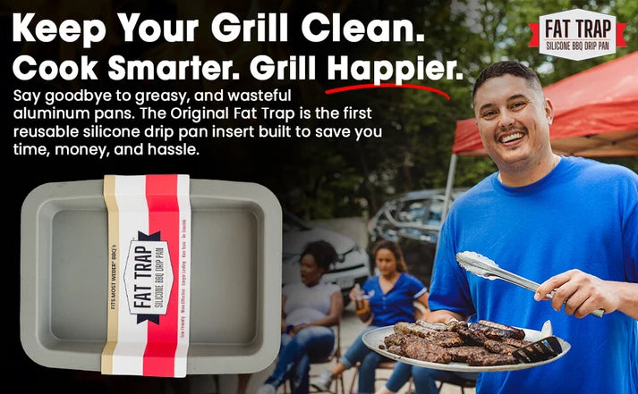 Fat Trap Weber Reusable Drip Pan Liner - Weber Genesis / Broil King Baron