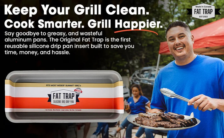 Fat Trap Reusable BBQ Drip Pan - Weber Summit
